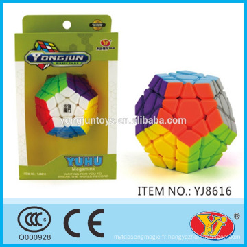 2016 nouvel article YJ YongJun Yuhu Megaminx Magic Puzzle Cube Jouets éducatifs English Packing for Promotion